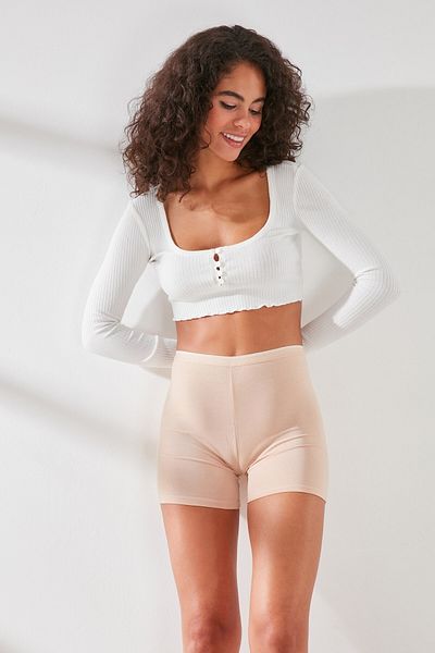 C&City C11430 Damen-Shorts aus Modal-Baumwolle, Hellbraun