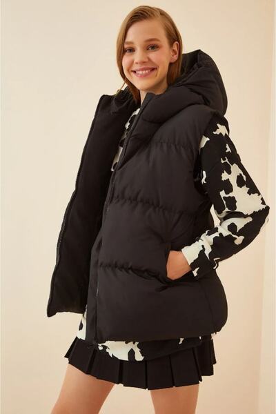 MEECY Down Vest Hooded Down Vest Hooded Sleeveless Down Vest Coat