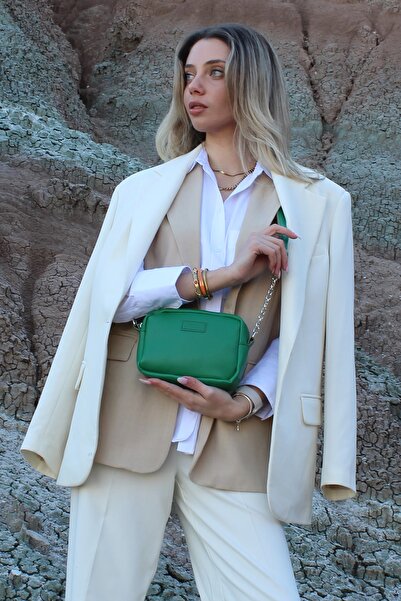 NOTHING Green Mini Chain Strap Women's Shoulder and Crossbody Bag - Leo