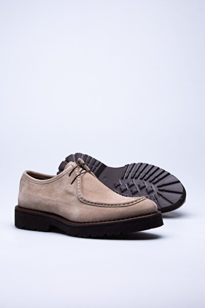 FARUK SAĞIN Beige Suede Kruz - Elegant and Comfortable