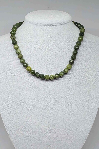 Jade Ela Quality Necklace 8mm (with clip)