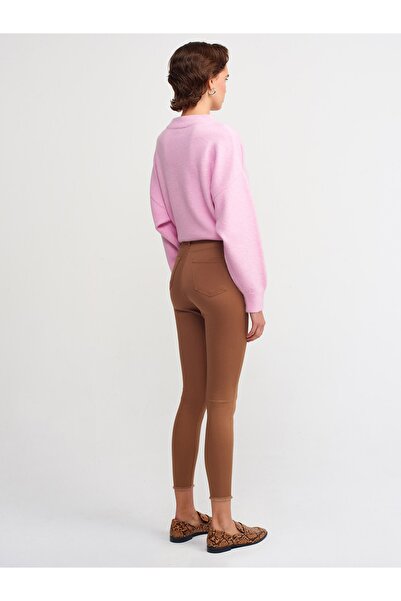 Dilvin 70629 Παντελόνι Σούπερ Ψηλόμεσο-καμήλο