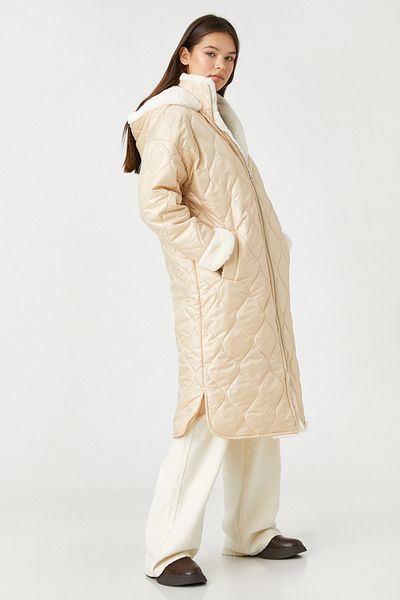 Koton Women's Beige Coat 3WAL00045IW