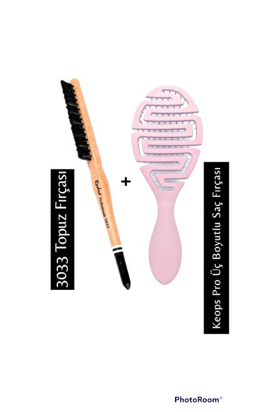 RODEO Profesionalna četka za punđu 3033+pro trodimenzionalna četka za kosu, roza