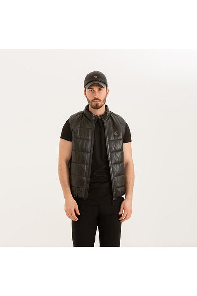 Tamer Tanca Men's Genuine Leather Vest Leather Coat 382 2160 Erk Leather Vest Sk22/23