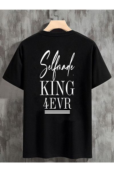 DEEPSENCE Μπλουζάκι Unisex Oversize Μαύρο King Print Back