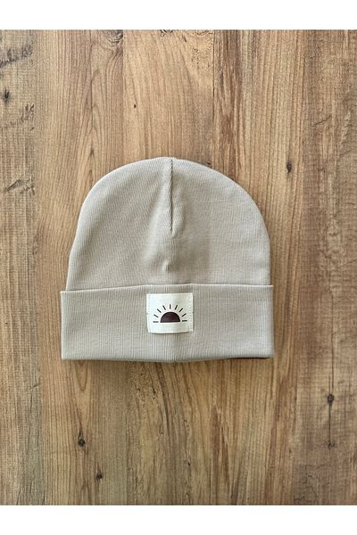 Nolook Unisex Ecru Rib Knitted Beanie
