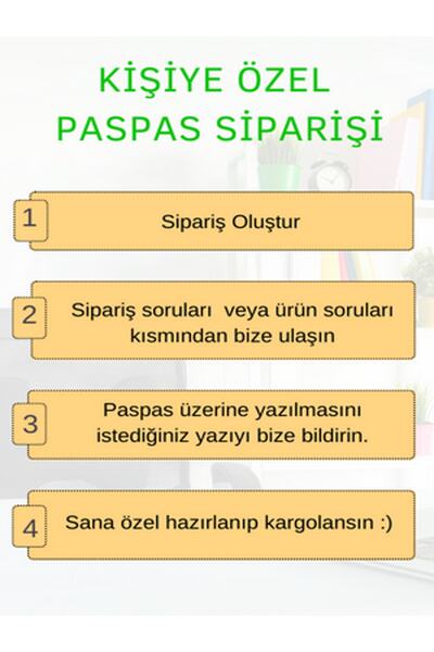 Pazarova Kişiye Özel Üretim Çelik Ailesine Hoşgeldiniz Yazılı Kapı Paspası Kapı Önü Paspas