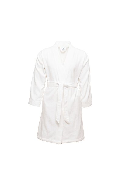 Karaca Home Roma Off White Regular Kimano %100 Pamuk Bornoz S/m