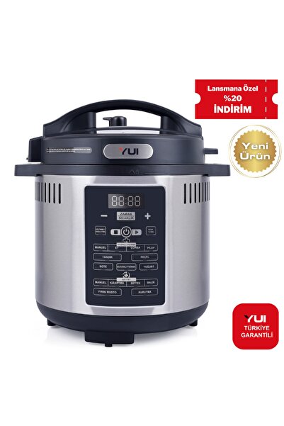 Yui M06 Maxi Cooker Plus 2 In 1 Sıcak Hava Fritözü Ve Düdüklü Tencere (YUI TÜ...