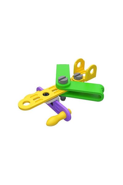 Roy Toy Plug-in Vehicles 15 Pieces Small Airplane DIY Game Set for Children Over 3 Years Old