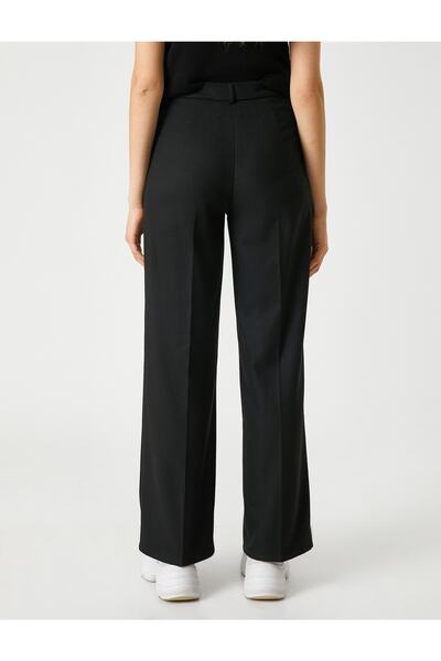 Koton Egyszerű szövet nadrág, egyenes szárú, gombos cipzárral záródik