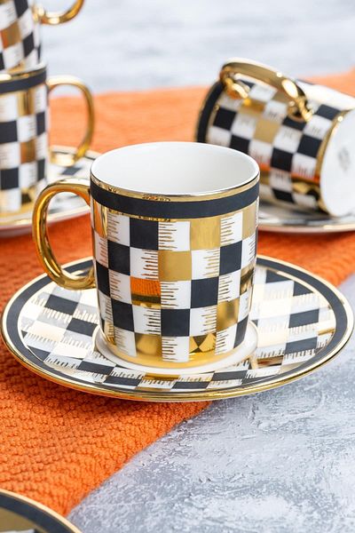 ACAR Markei Coffee Cup Set for 6 People - 90 Ml