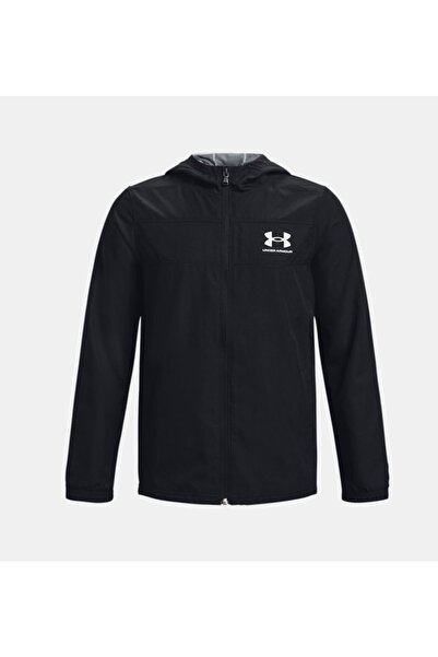 Under Armour Siyah Erkek Çocuk Rüzgarlık 1370183-003 UA SPORTSTYLE WINDBREAK