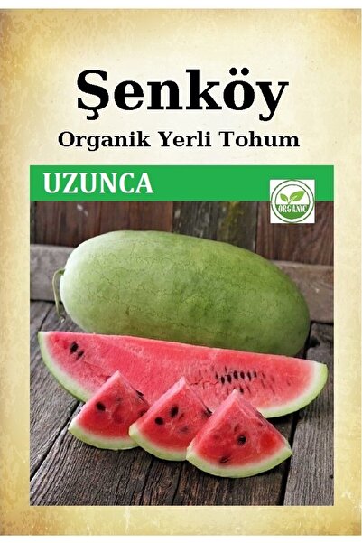 Şenköy Yerli Uzunca Karpuz Tohumu Doğal Ata Tohum Pakette 5 gr 50 Tohum Hediy...