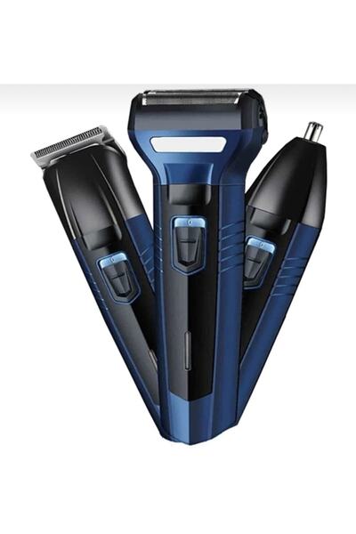 Ag-3 In 1 Hair & Beard Styling Shaver Men's Grooming Set 3 In 1 Ultimate
