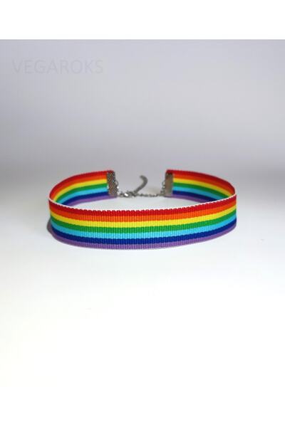 VEGAROKS Gökkuşağı Choker Kolye