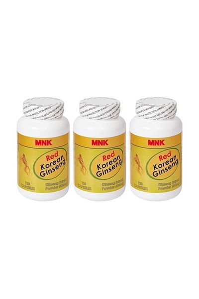 Mnk Red 360 Capsule Red Korean Ginseng - 3 Boxes Total