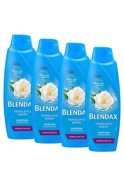 Blendax 470 Ml Jasmine Extract Shampoo - 4 Pieces