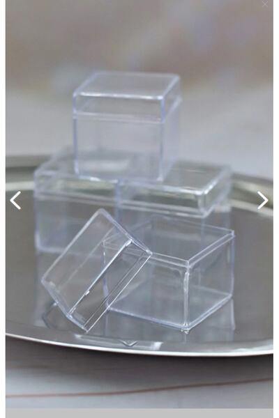 DarkSent Şeffaf Kutu, Yüzük Kutusu Nişan Nikah Söz Şekeri Hediye Kutusu Mika ...