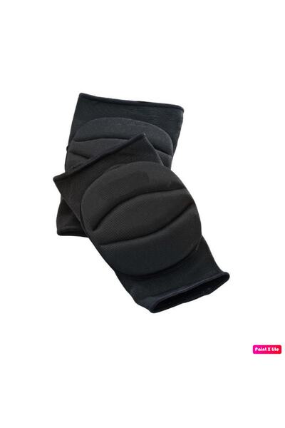 Hattrick Kp-2005 Double Embossed Volleyball Knee Pad Anti-Sweat Ergonomic Unisex Black