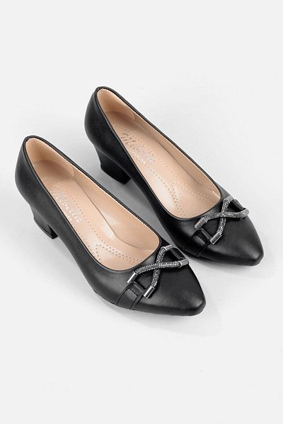 Adım Adım Women's Black Classic Heeled Shoes