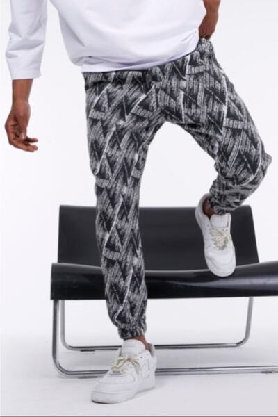 AYYA MEN Jogger Tracksuit Jacquard Black and White Patterned