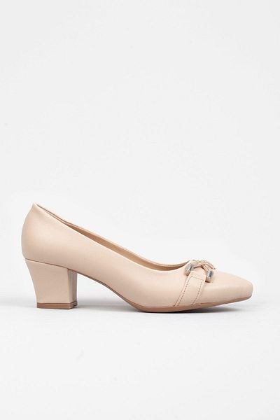 Adım Adım Women's Nude Color Classic Heeled Shoes