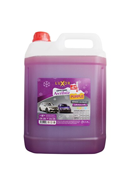 Luxor Kimya Kimya 4 Mevsim -47°c Supersonic Mor Antifiriz 5 Lt (ÜRETİM TARİHİ...
