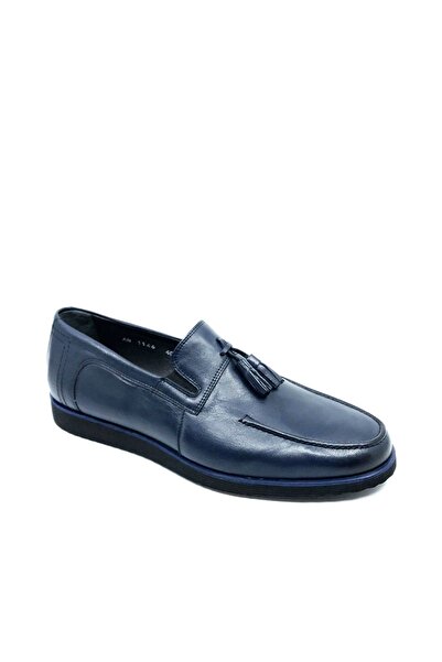 Fosco Fsc1146 Navy Blue Men's Tasseled Casual Shoes