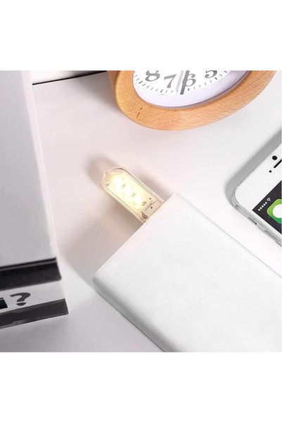 ROBİZ Mini Usb Led Lamba 5730 Smd 3 Led Anahtarlık Portatif Taşınabilir Gece Lambası