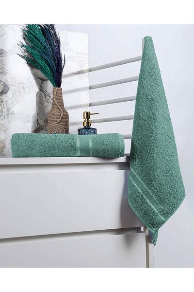 Mira Home 100% βαμβακερό 2 τεμάχια γυναικείο/ανδρικό σετ πετσετών μπάνιου ντους 90x150 cm