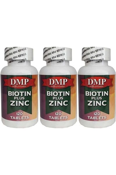 DMP Biotin Plus Zinc 120 Tabletx3 Box Biotin