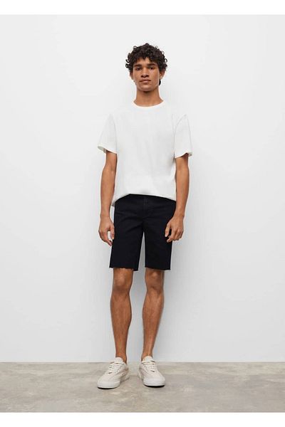 Mango Teen Black Plus Size Shorts & Bermudas for Kids