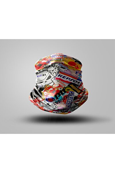 Buffalo Biker Buff Mask Neck Collar Outdoor Neck Collar Unisex Bandana Pack of 5