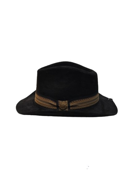 Faruk giyim Suede Cowboy Fedora Hat