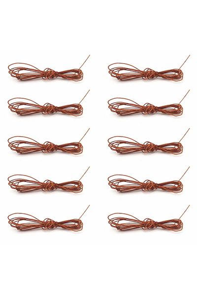Bayar Kumaş 5 Pieces of Amber Color Rosary Rope - 195 cm Rosary Rope Each