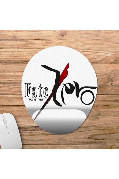 Pixxa موديل Fate / Zero لوحة ماوس مع مسند للمعصم - 4 بيضاوي