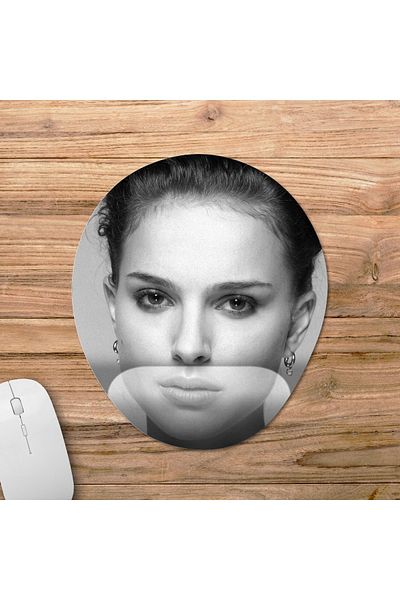 Pixxa نموذج لوحة ماوس ناتالي بورتمان مع مسند للمعصم - 2 بيضاوي