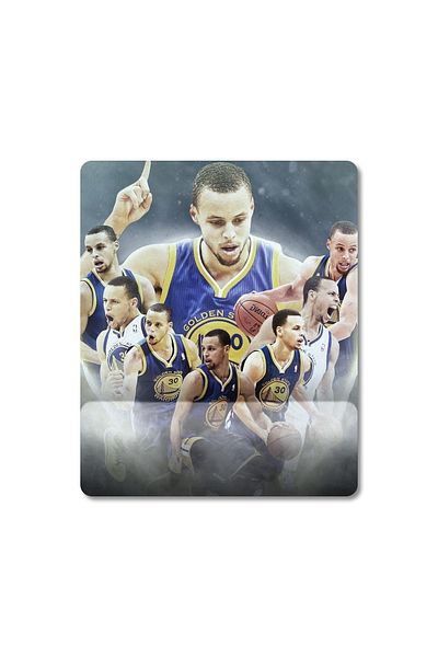 Pixxa ستيفن كاري - ستيف كاري - جولدن ستايت ووريورز - نموذج لوحة ماوس لدعم المعصم NBA - 3