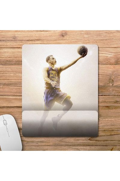 Pixxa ستيفن كاري - ستيف كاري - جولدن ستايت ووريورز - نموذج لوحة ماوس لدعم المعصم NBA - 4