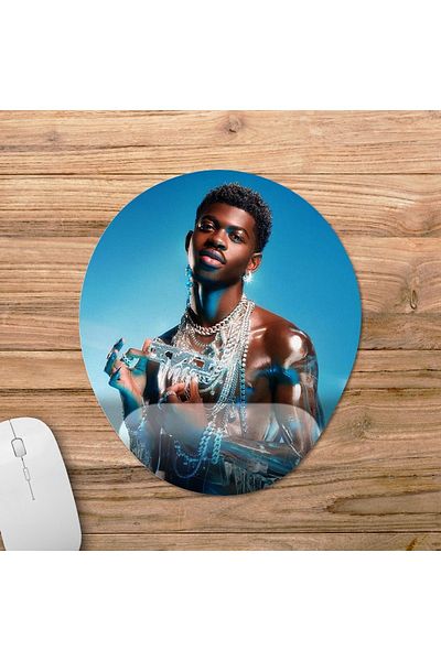 Pixxa موديل لوحة ماوس Lil Nas X مع مسند للمعصم - 1 بيضاوي