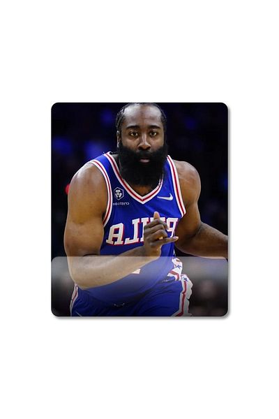 Pixxa جيمس هاردن - فيلادلفيا 76ers - لوحة ماوس بمساعدة المعصم من Nba موديل - 1
