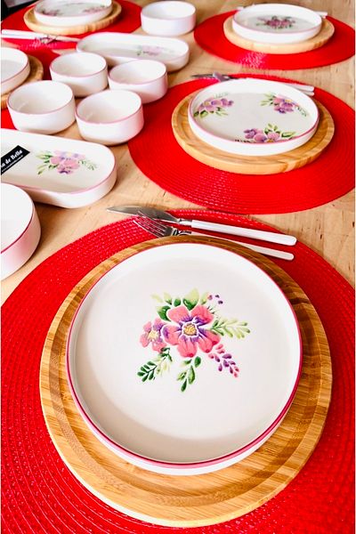 CASA DE BELLA 14 Pieces Luxury Breakfast Set for 6 People