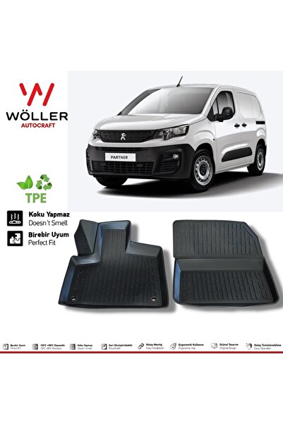 wöller Peugeot Partner Panelvan Paspas 2019 Sonrası 3d Havuzlu Paspas