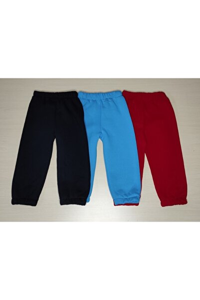 Bomenti Life Çocuk Penye Üç Iplik Şardonlu Tek Eşofman Altı (3’lü Paket)