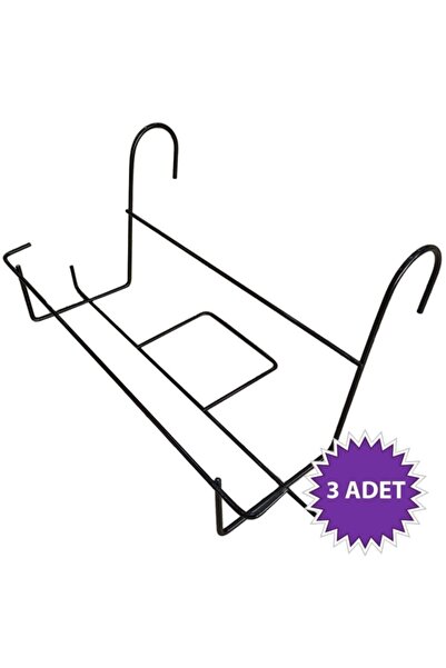 Kumbaraavm Balkon Saksı Demiri 3 Adet (50 Cm), Saksı Teli, Saksı Askısı