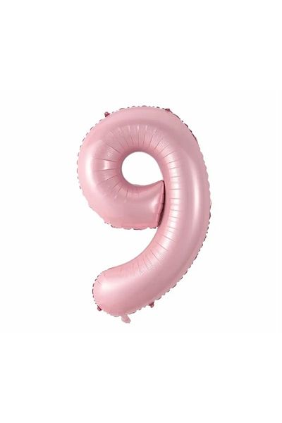 Deniz Party Store Pink 9 Nine Years Old Foil Balloon 34 Inch 76-80 Cm