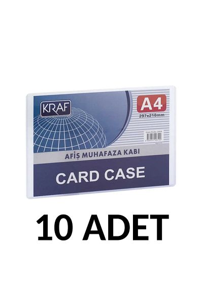 KRAF 10 Pieces Poster Enclosure Container A4 Card Case