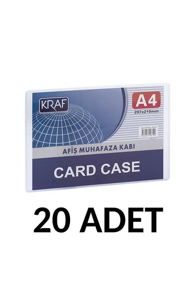 KRAF 20 Pieces Banner Storage Container A4 Card Case